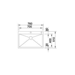 Zlewozmywak Blanco ZEROX 700-IF/A z korkiem automatycznym 515641